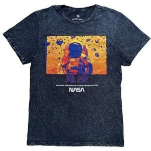 Hyper Space NASA Short Sleeve Dark Wash T Men’s S Women’s L Astronaut